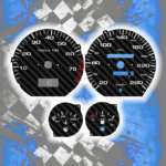 Tachoscheiben DEIN-TACHO.DE für Audi 100 200 C4 Carbon Style
