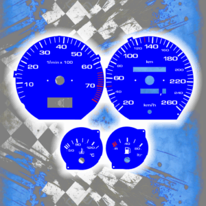 Tachoscheiben DEIN-TACHO.DE für Audi 100 200 C4 One Color Style