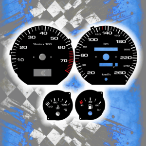 Tachoscheiben DEIN-TACHO.DE für Audi 100 200 C4 Original Style