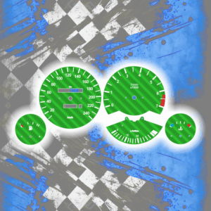 Tachoscheiben DEIN-TACHO.DE für BMW E30 Carbon Style