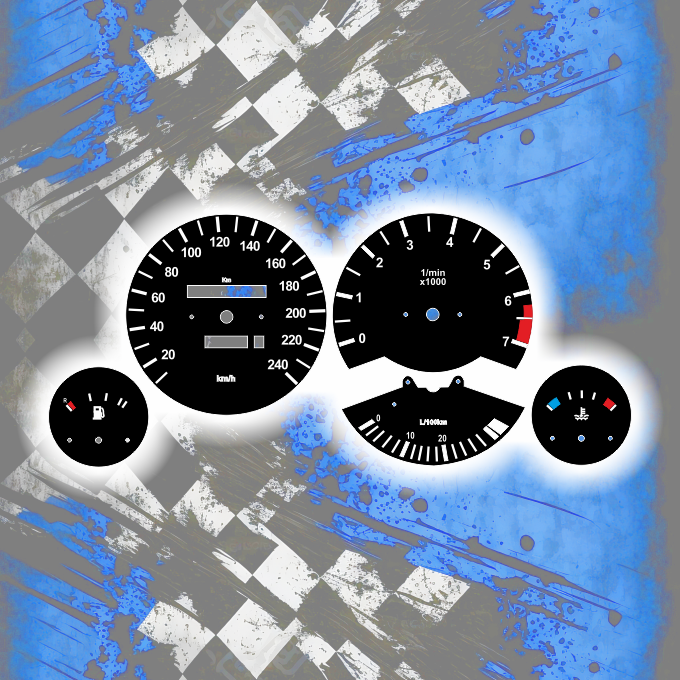 Tachoscheiben DEIN-TACHO.DE für BMW E30 Original Style