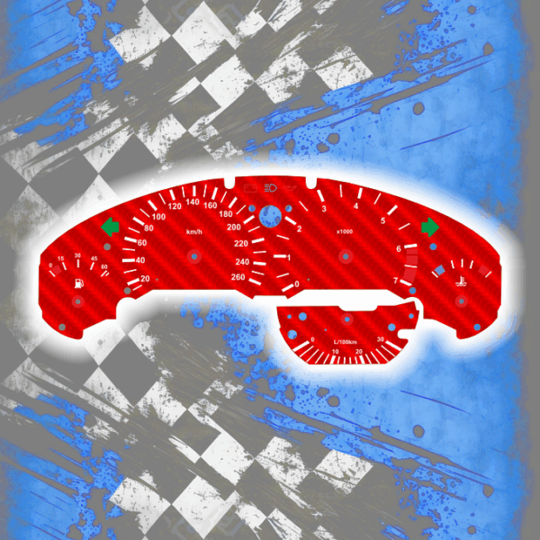 Tachoscheiben DEIN-TACHO.DE für BMW E36 Z3 Compact Carbon Style