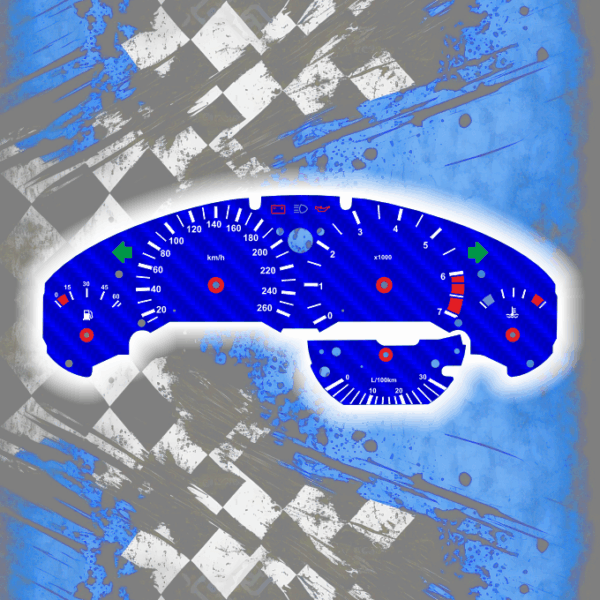 Tachoscheiben DEIN-TACHO.DE für BMW E36 Z3 Compact Carbon Style