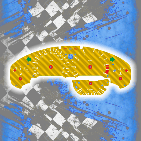 Tachoscheiben DEIN-TACHO.DE für BMW E36 Z3 Compact Carbon Style