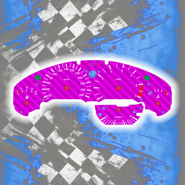 Tachoscheiben DEIN-TACHO.DE für BMW E36 Z3 Compact Carbon Style