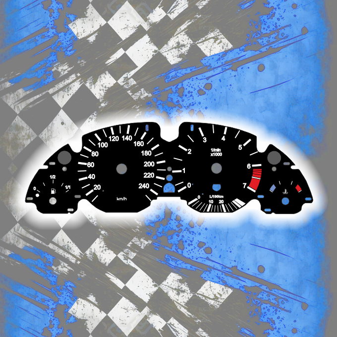 Tachoscheiben DEIN-TACHO.DE für BMW E38 E39 E53 Original Style