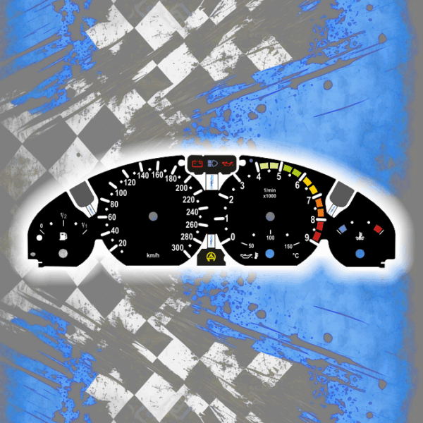 DEIN-TACHO-DE-BMW-E46-M3-SPC-DC Tachoscheiben DEIN-TACHO.DE für BMW E46 M3 Display Colored
