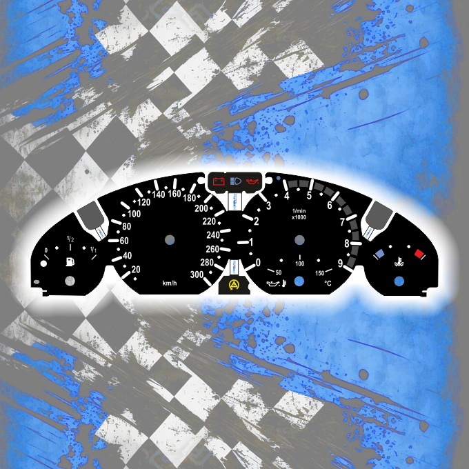 Tachoscheiben DEIN-TACHO.DE für BMW E46 M3 Display DARK