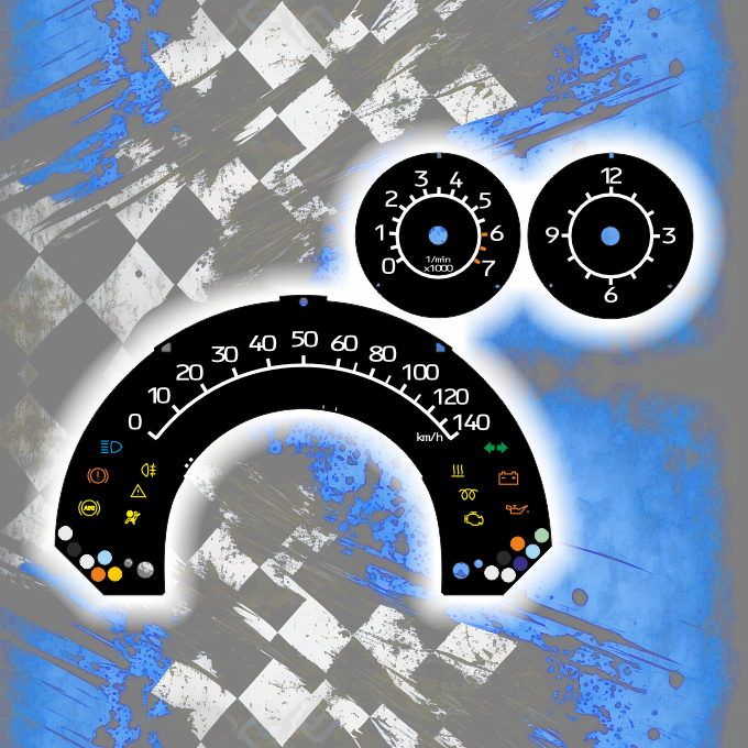 Tachoscheiben DEIN-TACHO.DE für den Smart ForTwo 450 Original Style