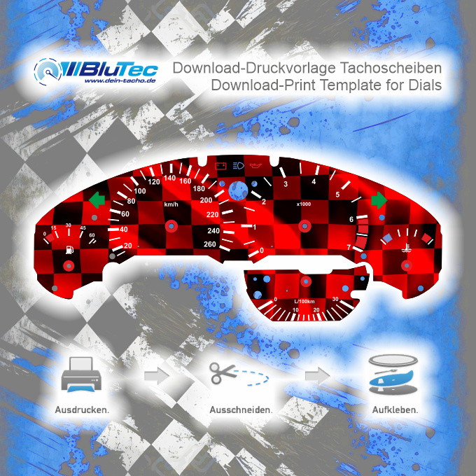 Digitale Tachofolien zum Download für den BMW E36 Racing