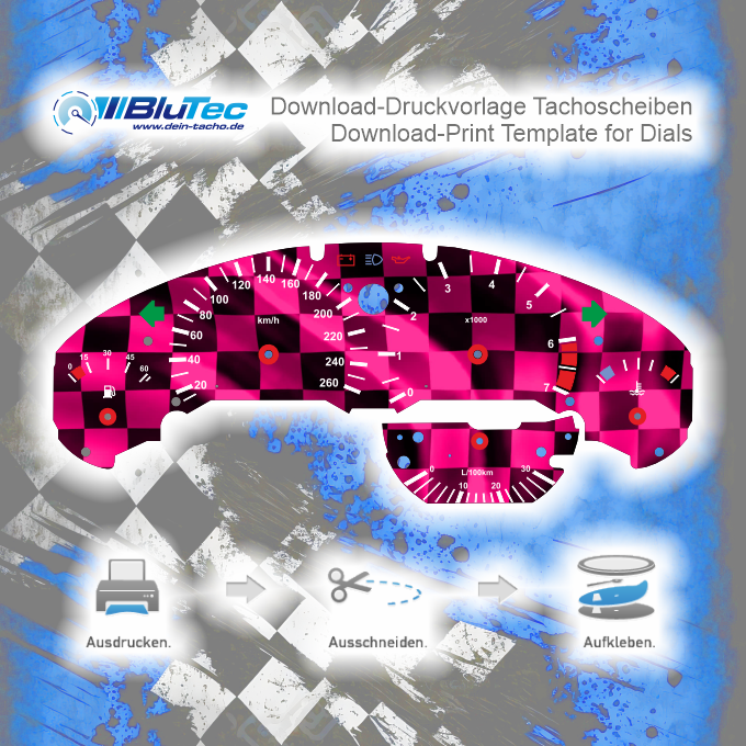 Digitale Tachofolien zum Download für den BMW E36 Racing