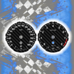 Tachoscheiben DEIN-TACHO.DE für BMW E6x E7x E9x Carbon Style