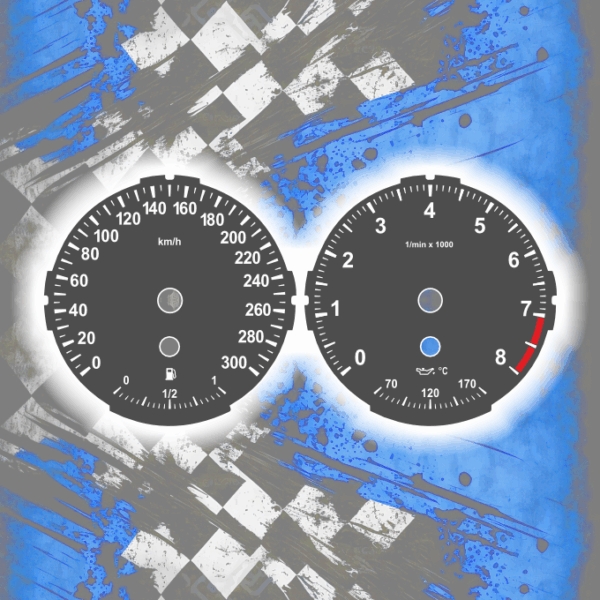 Tachoscheiben DEIN-TACHO.DE für BMW E6x E7x E9x One Color Style