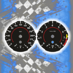 Tachoscheiben DEIN-TACHO.DE für BMW E8X M STYLE Red Circle