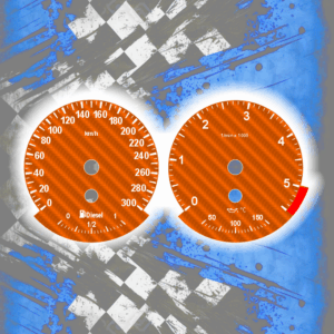 Tachoscheiben DEIN-TACHO.DE für BMW E6x E7x E9x Carbon Style