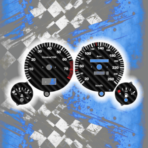 Tachoscheiben DEIN-TACHO.DE für Audi 80 90 B3 B4 Carbon Style