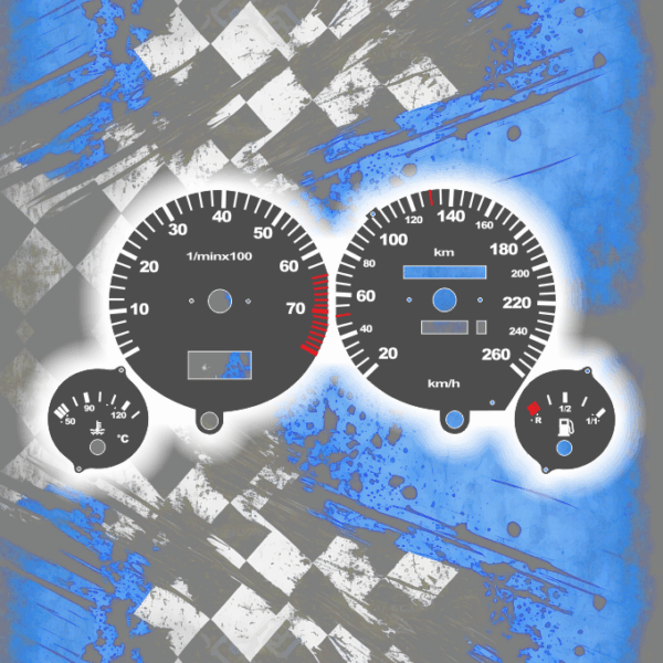 DEIN-TACHO-DE-AUDI-80-90-B4-260-BENZIN-OCE01 Tachoscheiben DEIN-TACHO.DE für Audi 80 90 B3 B4 One Color Style