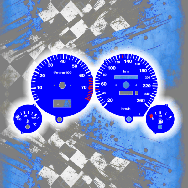Tachoscheiben DEIN-TACHO.DE für Audi 80 90 B3 B4 One Color Style