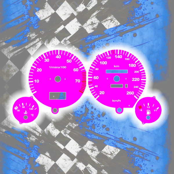 Tachoscheiben DEIN-TACHO.DE für Audi 80 90 B3 B4 One Color Style