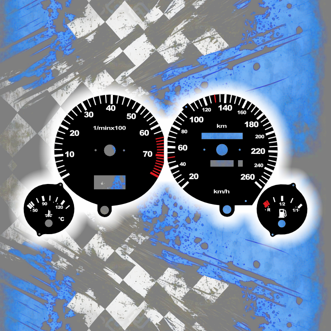 Tachoscheiben DEIN-TACHO.DE für Audi 80 90 B3 B4 Original Style