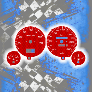 Tachoscheiben DEIN-TACHO.DE für Audi 80 90 B3 B4 Hexagon Style