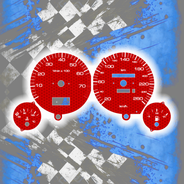 Tachoscheiben DEIN-TACHO.DE für Audi 80 90 B3 B4 Hexagon Style