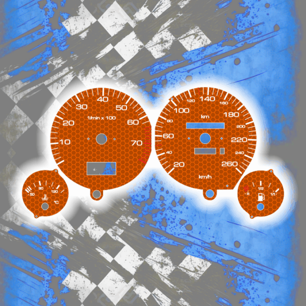 Tachoscheiben DEIN-TACHO.DE für Audi 80 90 B3 B4 Hexagon Style
