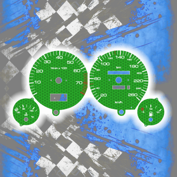 Tachoscheiben DEIN-TACHO.DE für Audi 80 90 B3 B4 Hexagon Style