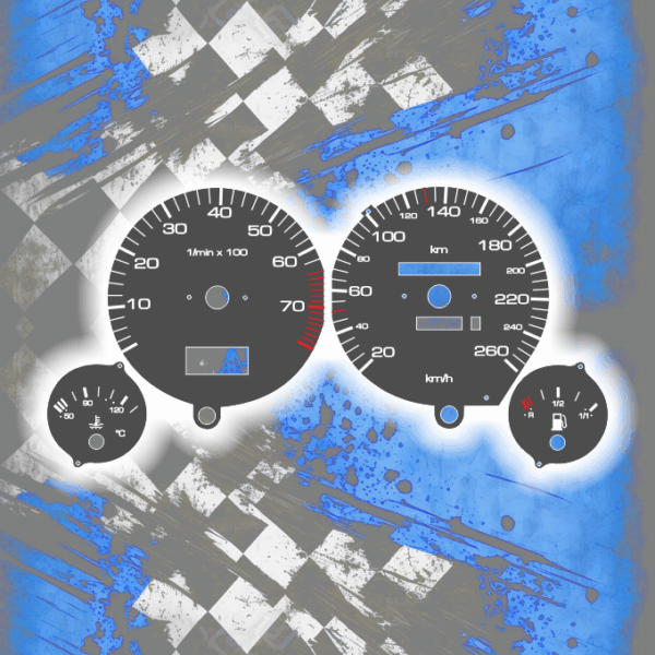 Tachoscheiben DEIN-TACHO.DE für Audi 80 90 B3 B4 One Color Style