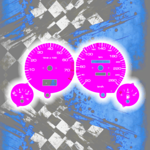 Tachoscheiben DEIN-TACHO.DE für Audi 80 90 B3 B4 One Color Style