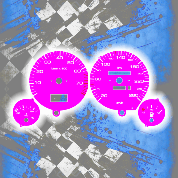 Tachoscheiben DEIN-TACHO.DE für Audi 80 90 B3 B4 One Color Style