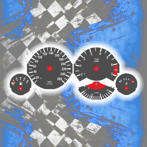 Tachoscheiben DEIN-TACHO.DE für BMW E34 One Color Style