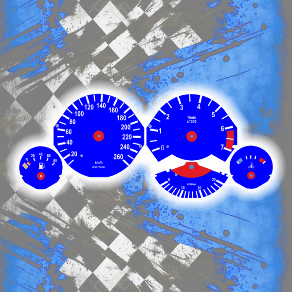 Tachoscheiben DEIN-TACHO.DE für BMW E34 One Color Style