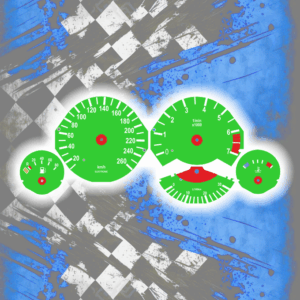 Tachoscheiben DEIN-TACHO.DE für BMW E34 One Color Style