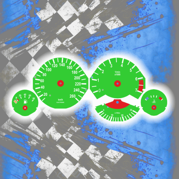 Tachoscheiben DEIN-TACHO.DE für BMW E34 One Color Style