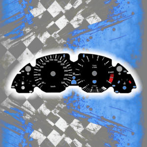 Tachoscheiben für BMW E38 E39 E53 Alp Black 330kmh