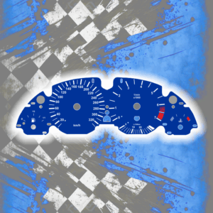 Tachoscheiben für BMW E38 E39 E53 Alp Blue 330kmh