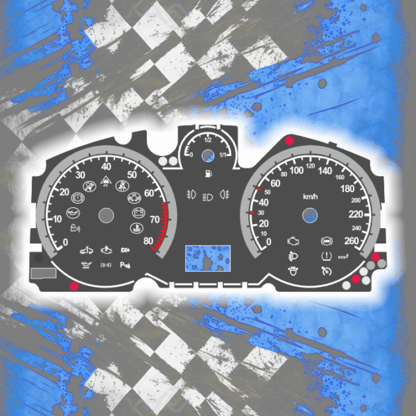 DEIN-TACHO-DE-OPEL-ASTRA-H-260-8-OCE01 Tachoscheiben DEIN-TACHO.DE für den Opel Astra H Zafira B One Color Style