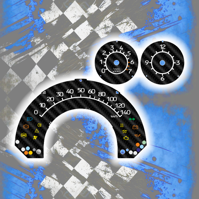 Tachoscheiben DEIN-TACHO.DE für den SMART ForTwo 450 Carbon Style