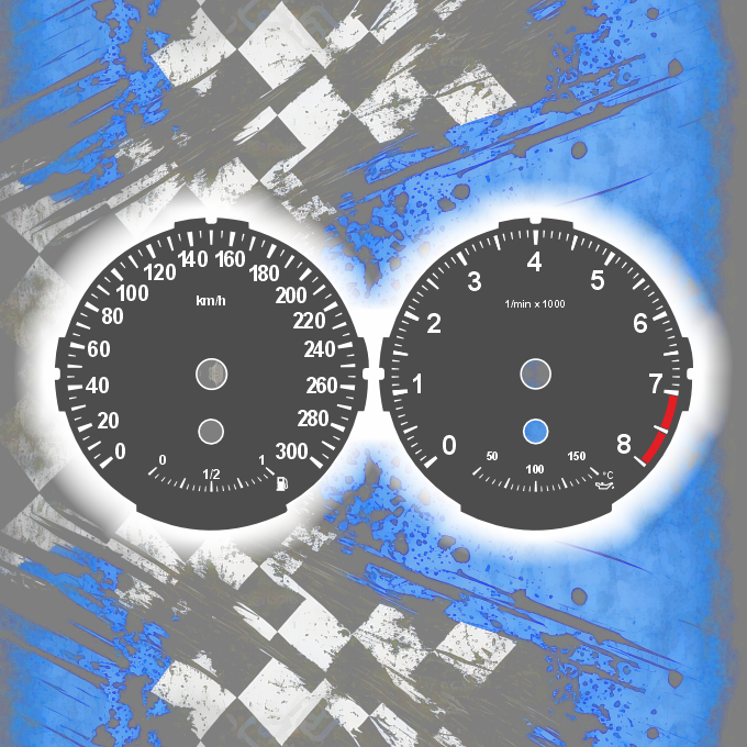 Tachoscheiben DEIN-TACHO.DE für BMW E8x One Color Style