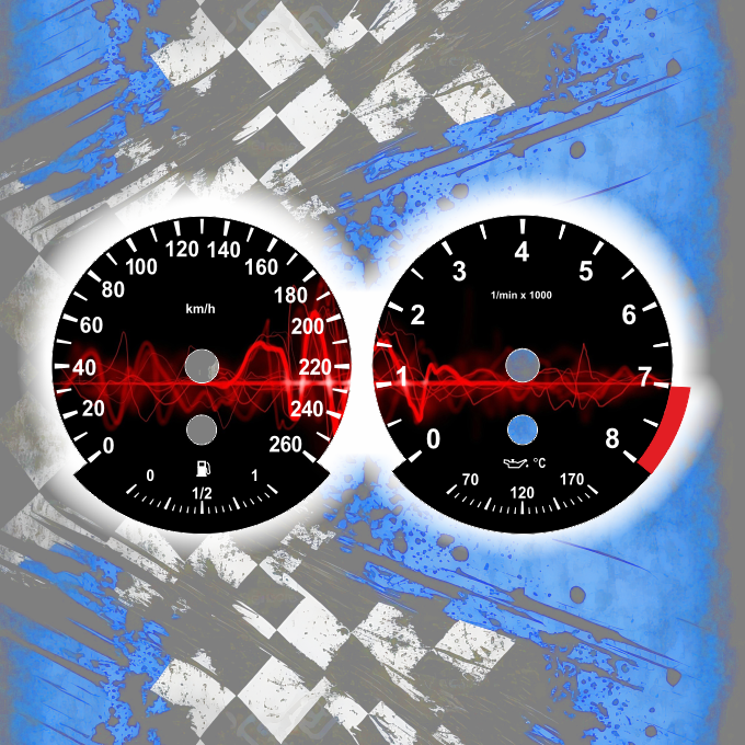 Tachoscheiben DEIN-TACHO.DE für BMW E6x E7x E9x Pulse Edition