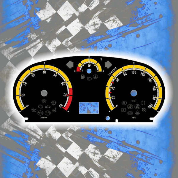 Tachoscheiben DEIN-TACHO.DE für OPEL Corsa D Color Line