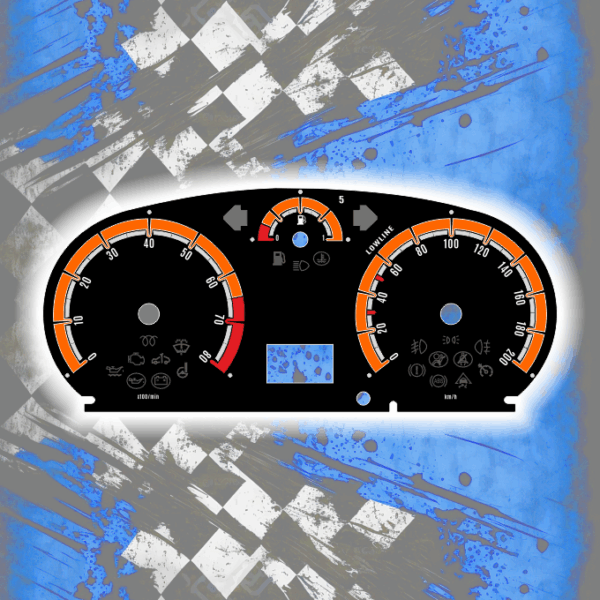 Tachoscheiben DEIN-TACHO.DE für OPEL Corsa D Color Line