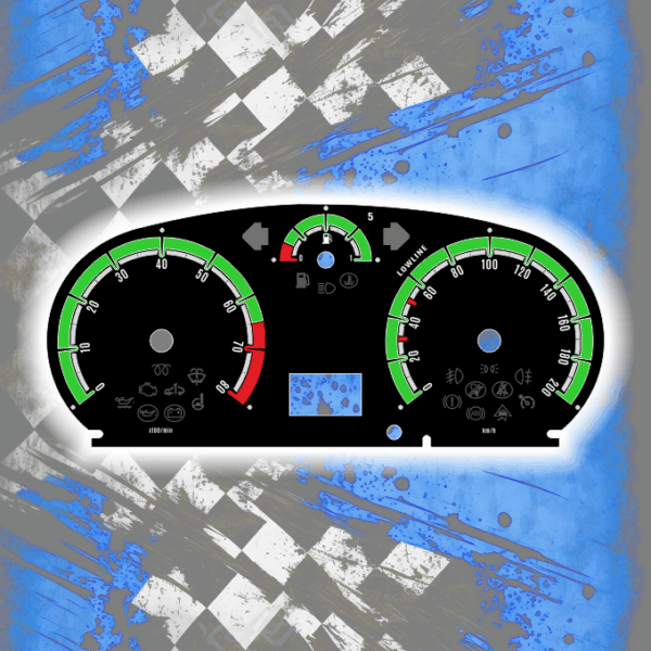 Tachoscheiben DEIN-TACHO.DE für OPEL Corsa D Color Line