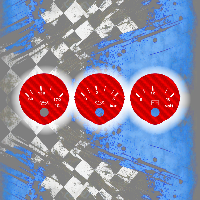 Tachoscheiben DEIN-TACHO.DE für AUDI Zusatzinstrumente