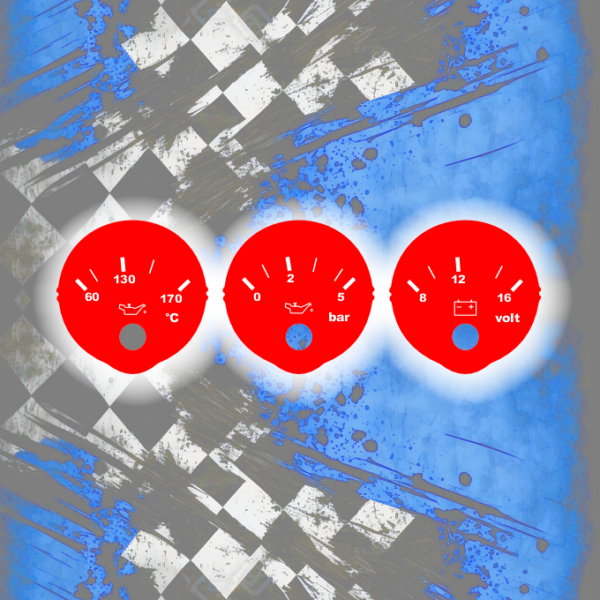 Tachoscheiben DEIN-TACHO.DE für AUDI Zusatzinstrumente