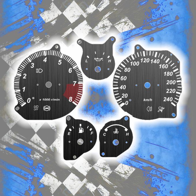 Tachoscheiben DEIN-TACHO.DE für den Mazda MX 5 NB Metallic Edition