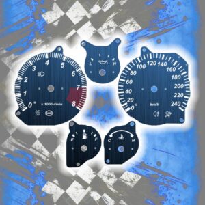 Tachoscheiben DEIN-TACHO.DE für den Mazda MX 5 NB Metallic Edition