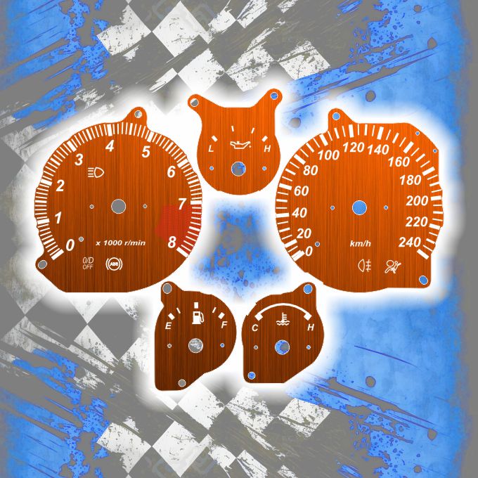 Tachoscheiben DEIN-TACHO.DE für den Mazda MX 5 NB Metallic Edition