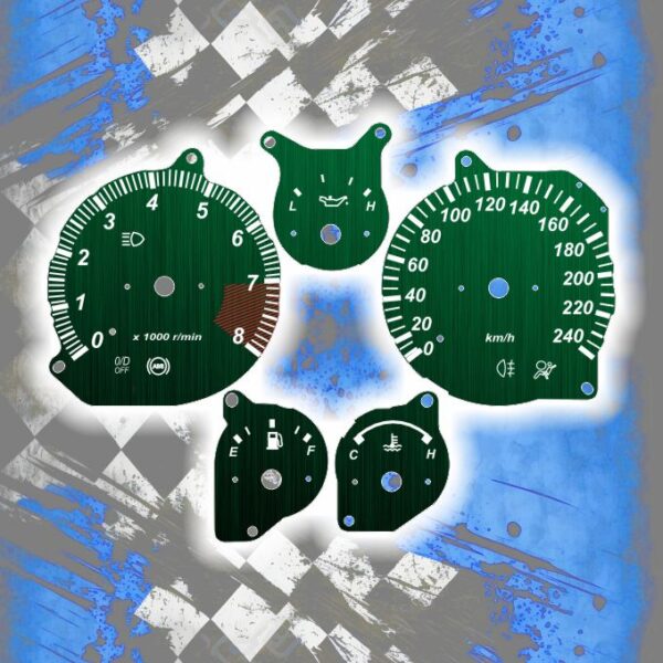 Tachoscheiben DEIN-TACHO.DE für den Mazda MX 5 NB Metallic Edition